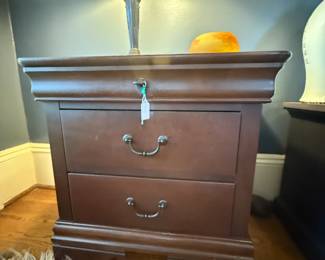 Item #39 Broyhill Table with Drawer, Damaged Finish, 23.5" 29" 16"