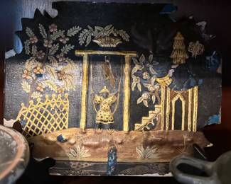 Item #234 Chinese Lacquer Panel c. 1900