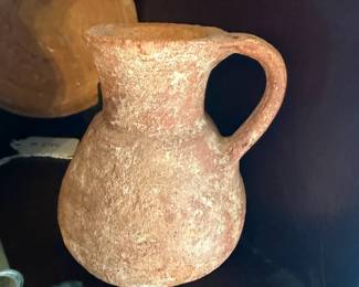 Item #246 Roman Terracotta Handled Vase, c. 100 CE, Sourced from Middle East