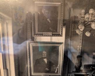 Item #104 Good Condition, Original Photo&Frame Photograph of the Office of Josephus Daniels, Secretary of the Navy under President Woodrow Wilson