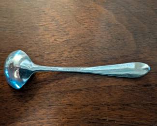 Item #266 Coin Silver Salt Spoon, c. 1900
