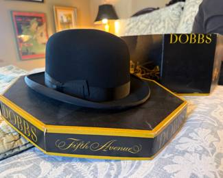 Item #119 Dobbs Bowler Hat w/ Original Box, Mint Condition