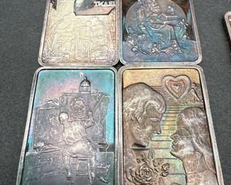 Item #309 Silver Bars Lot of 7