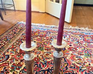 Item #206 Sterling Silver Candlesticks, Marked 8oz