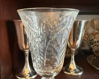 Item #215 Fine Glass Goblets Set of 5