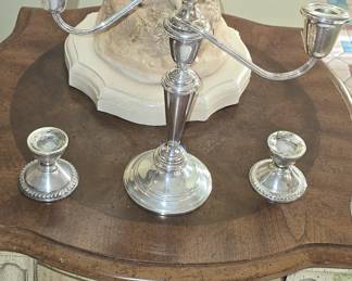STERLING SILVER CANDELABRA
