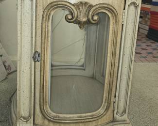 TUSCAN STYLE VINTAGE VITRINE TABLES
