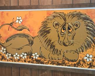 MCM ORIGINAL CRYING LION PICTURE