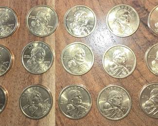 UNCIRCULATED SAKAGAWEA DOLLARS