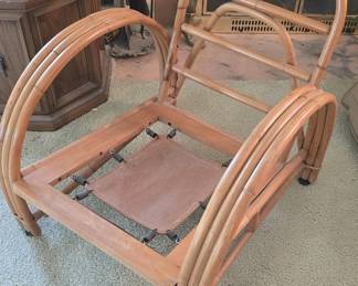 MID CENTURY LAMMERT'S BAMBOO CHAIRS