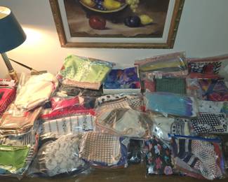 VINTAGE DESIGNER SILK & RAYON LADIES SCARVES