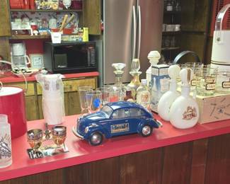 VINTAGE BARWARE. JIM BEAM VOLKSWAGEN DECANTER