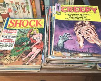 VINTAGE SHOCK, CREEPY & EERIE COMICS