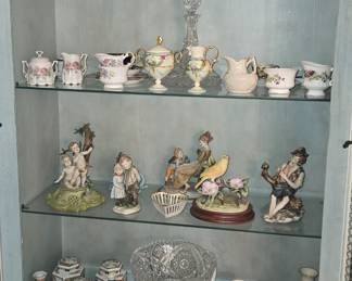 DEMITASSE CUPS & SAUCERS. DELFT & ANDREA ITEMS