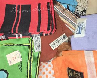 VINTAGE DESIGNER SCARFS, ETC. SOME w/ORIGINAL TAGS!