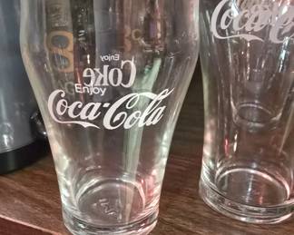 WHITE STAR COCA-COLA GLASSES FROM THE OARD-ROSS DRUG STORE SODA FOUNTAIN