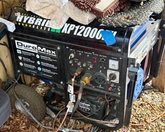 Hybrid , runs on gasoline or LP 