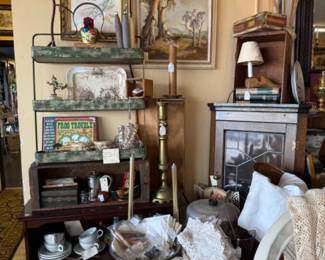 framed art, lots of decor