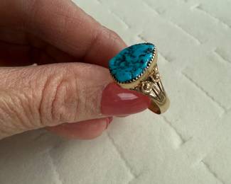 14K Turquoise Ring