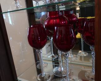 red wine glasses