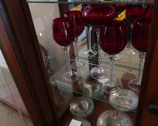 red wine glasses