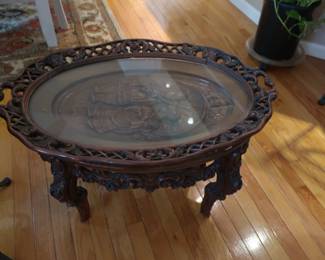 vintage oval table