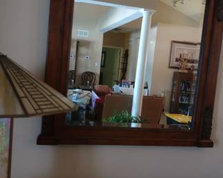 beveled mirror 36" x 40"