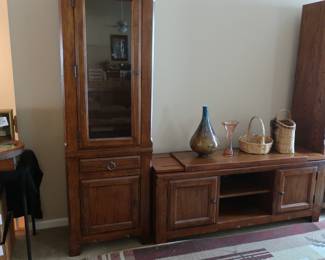 bookcase and storage piece