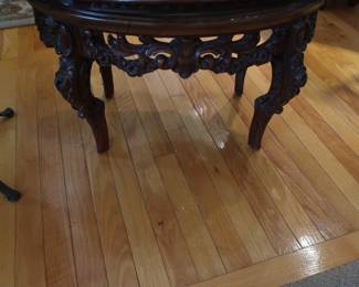 legs on vintage table