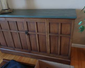 entry piece with storage size is 58" x 19"