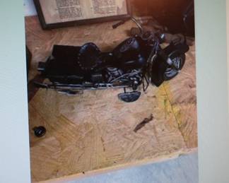 10" Harley Knucklehead model motorcycle