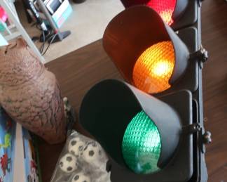 stop light lighted