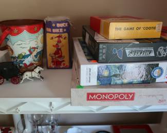 games, vintage sand pail