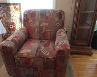 35" x 36" patterned chair