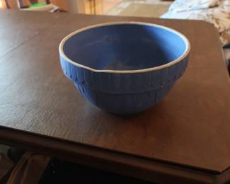 vintage blue bowl