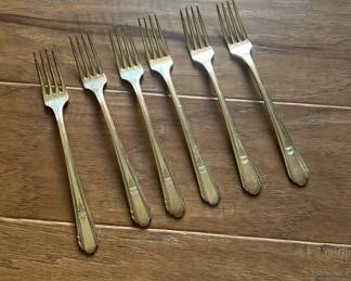 WM. A. Rogers Overlaid - Vintage - set of 6 forks