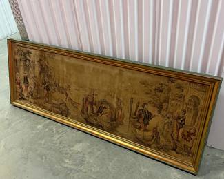 Vintage Framed Tapestry Wall Art - Asking $299 