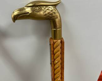 Ornate Brass-Handled Walking Canes - $99 each 