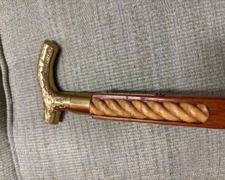 Ornate Brass-Handled Walking Canes - $99 each 