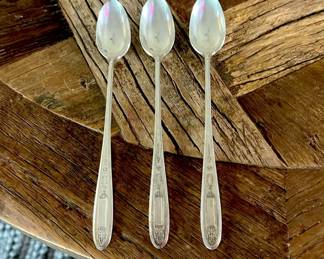 Set of 3 Community Plate - Oneida Spoons