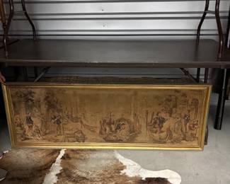 Vintage Framed Tapestry Wall Art - Asking $299 