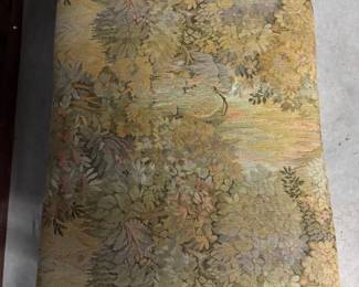 Vintage Upholstered Bench with Ornate Wooden Frame - Asking $149 