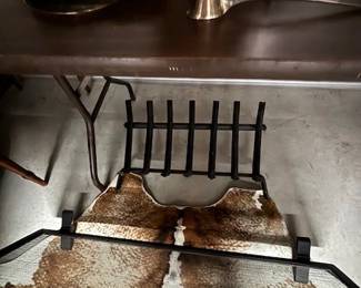 Vintage Iron Fireplace Grate - $49