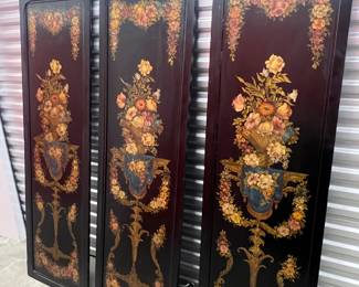 Hand-Painted Floral Decorative Panels - $149 each 