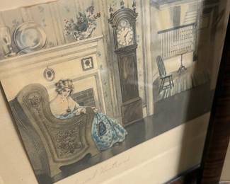 pair of vintage lithographs - $50