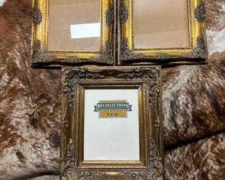 Ornate Gold Frames Set - Asking $99 for bundle of 3. 