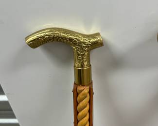 Ornate Brass-Handled Walking Canes - $99 each 
