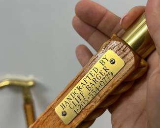 Ornate Brass-Handled Walking Canes - $99 each 