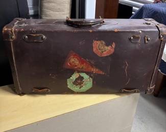 Vintage Belber Leather Suitcase - Asking $79 