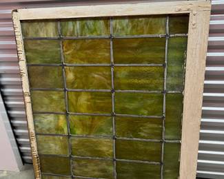 Vintage Stained Glass Window Panel - Asking $249 